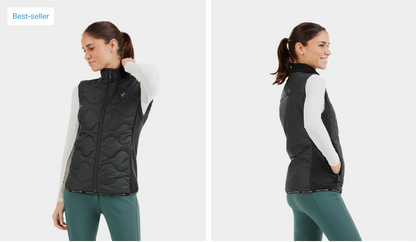 Parca Rider Vest Sin Manga Horse Pilot Mujer