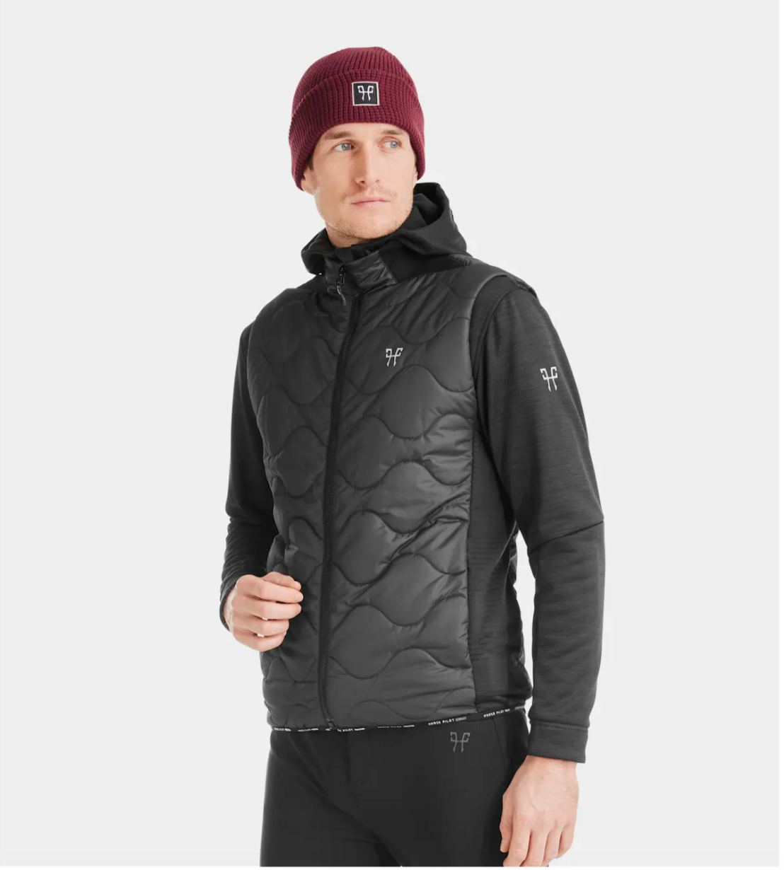 Parca Rider Vest Sin Manga Horse Pilot Hombre