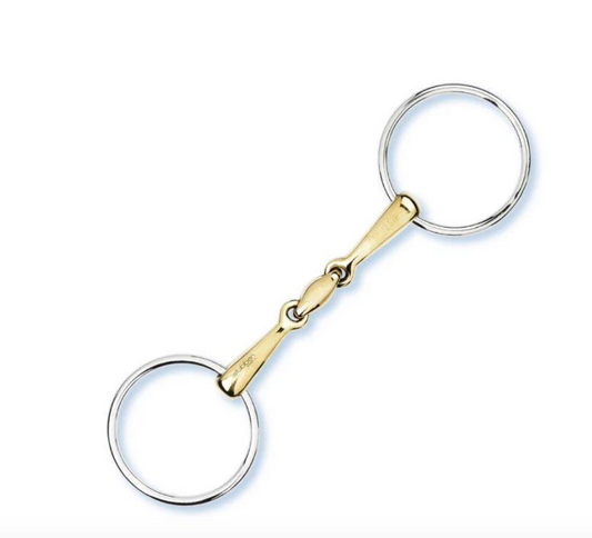 Bocado Loose Ring Snaffle Double Broken Copper Mouth 16mm