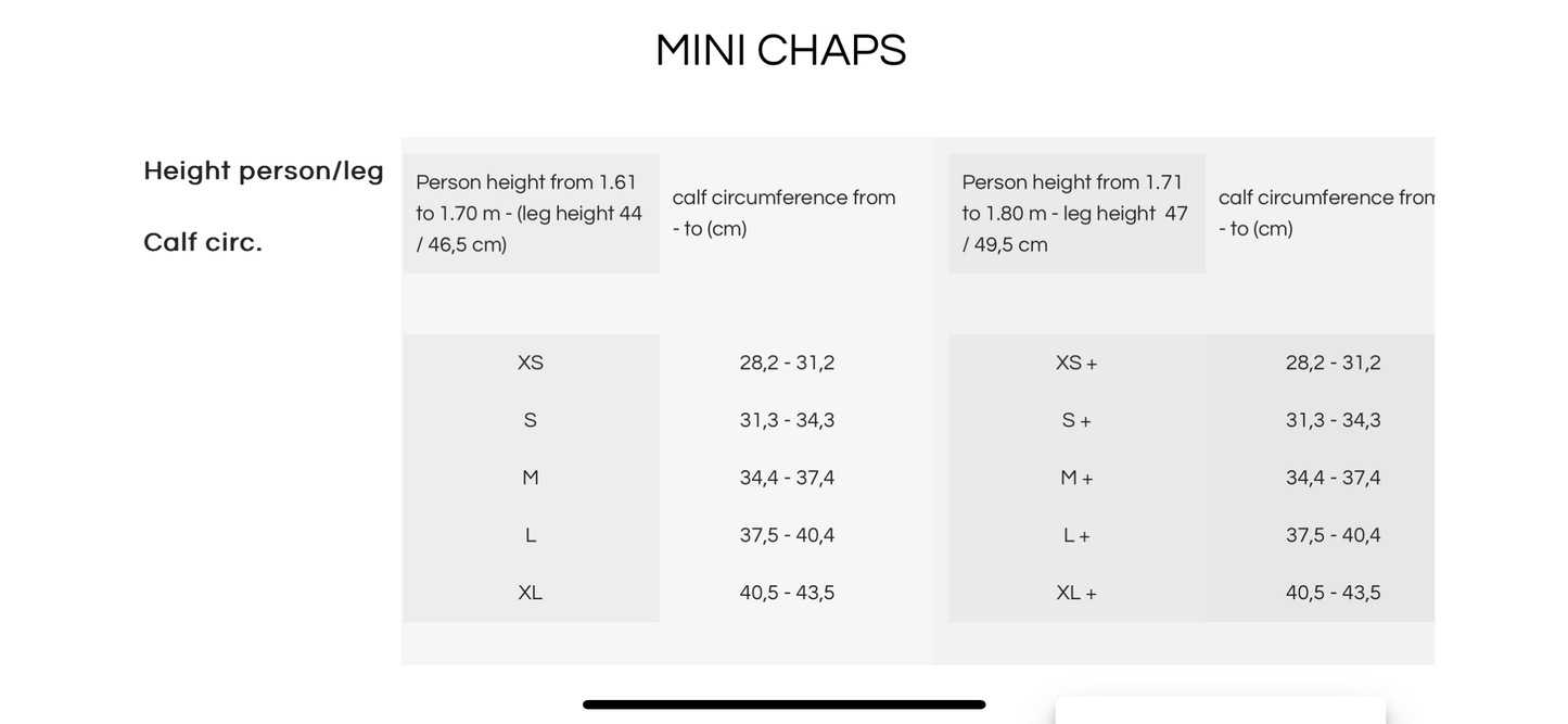 Mini Chaps Lycra Ego 7
